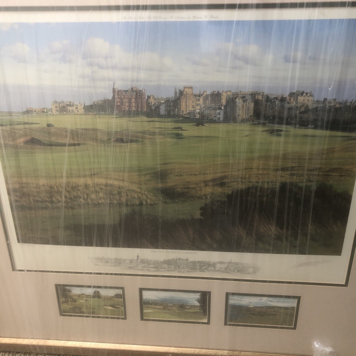 FRAMED GRAEME BAXTER OPEN CHAMPIONSHIP St Andrews GOLF PRINT