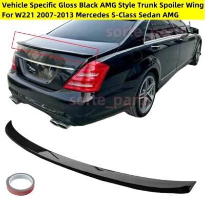 BENZ W221 Sクラス カーボン トランクスポイラー リアスポイラー Gloss Black Trunk Spoiler Wing For Mercedes W221 S500 S550 S-Class