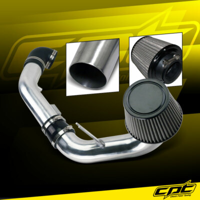 For 05-10 Chevy Cobalt 2.2L/2.4L 4cyl Polish Cold Air Intake +Black Filter Cover