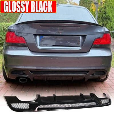 Gloss Black Rear Bumper Diffuser Lip Fit For BMW E82 E88 125i 135i M ...