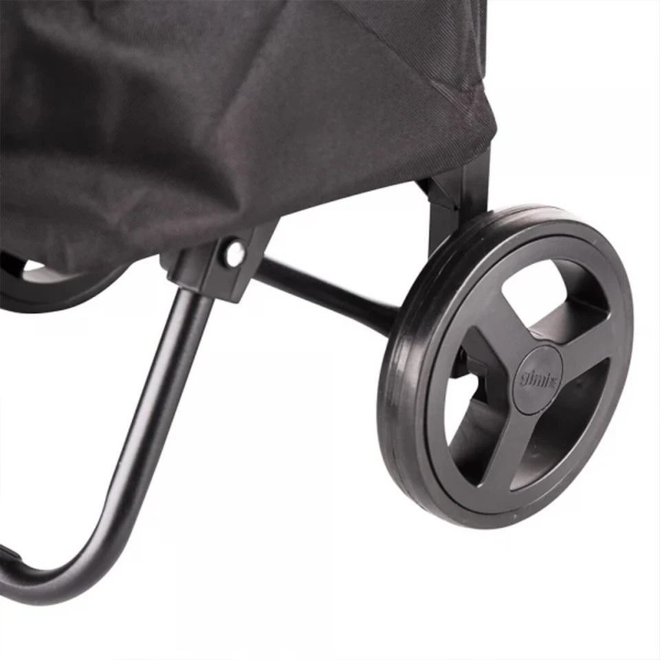 Carrello Spesa Gimi Blu Argo Resistente Antipioggia 42L Carrellino Portaspesa - Immagine 4 di 4