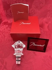NIB FLAWLESS Unique BACCARAT France Glass REGENCE Bottle TIP TOP Crystal STOPPER