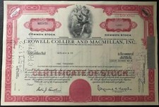 50 X Kolia Crowell i Macmillan, Inc. lata 70., div. Wartości nominalne