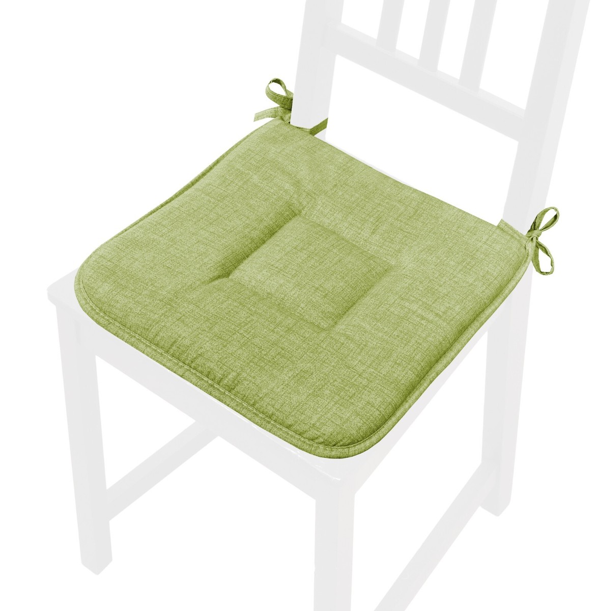 Set 4 Cuscini Per Sedie In Cotone - 38x38 Cm, Morbidi E Lavabili, Color Turchese, Made In Italy