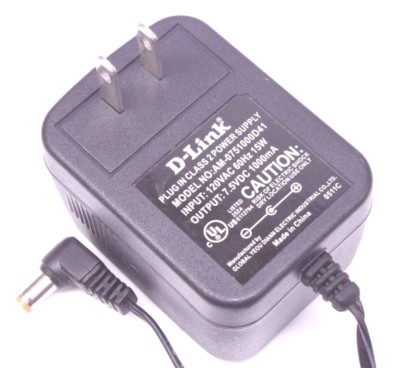 D-Link AM-0751000D41 AC Adapter 7.5V DC 1000mA 1A for DGS2208 Ethernet Switch