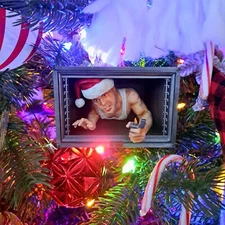 Hand-Painted 3D Resin Christmas Ornament - John McClane from Die Hard