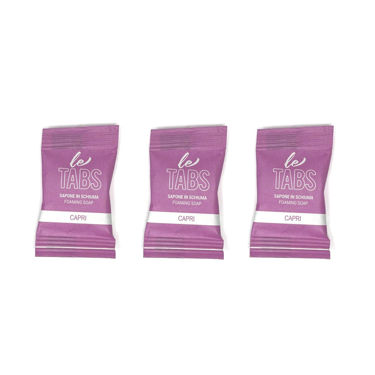 LE TABS SAPONE COMPRESSO RICARICA 3 TABS PARI A PIU' DI 1KG DI SAPONE - CAPRI