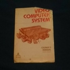 Original Atari 2600 Video Computer System Owner's Manual - Model CX2600A