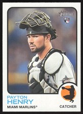 2022 Topps Heritage High Number Payton Henry RC #656 Miami Marlins
