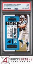 2020 PANINI CONTENDERS #88 CHRISTIAN McCAFFREY POP 1 PSA 9