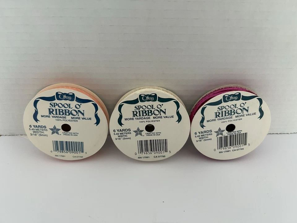 Carrete O Cinta Berwick Offray 6 Yardas Borde Picot Ancho Satinado 3/16" Suministro Artesanal Foto 3 de 4