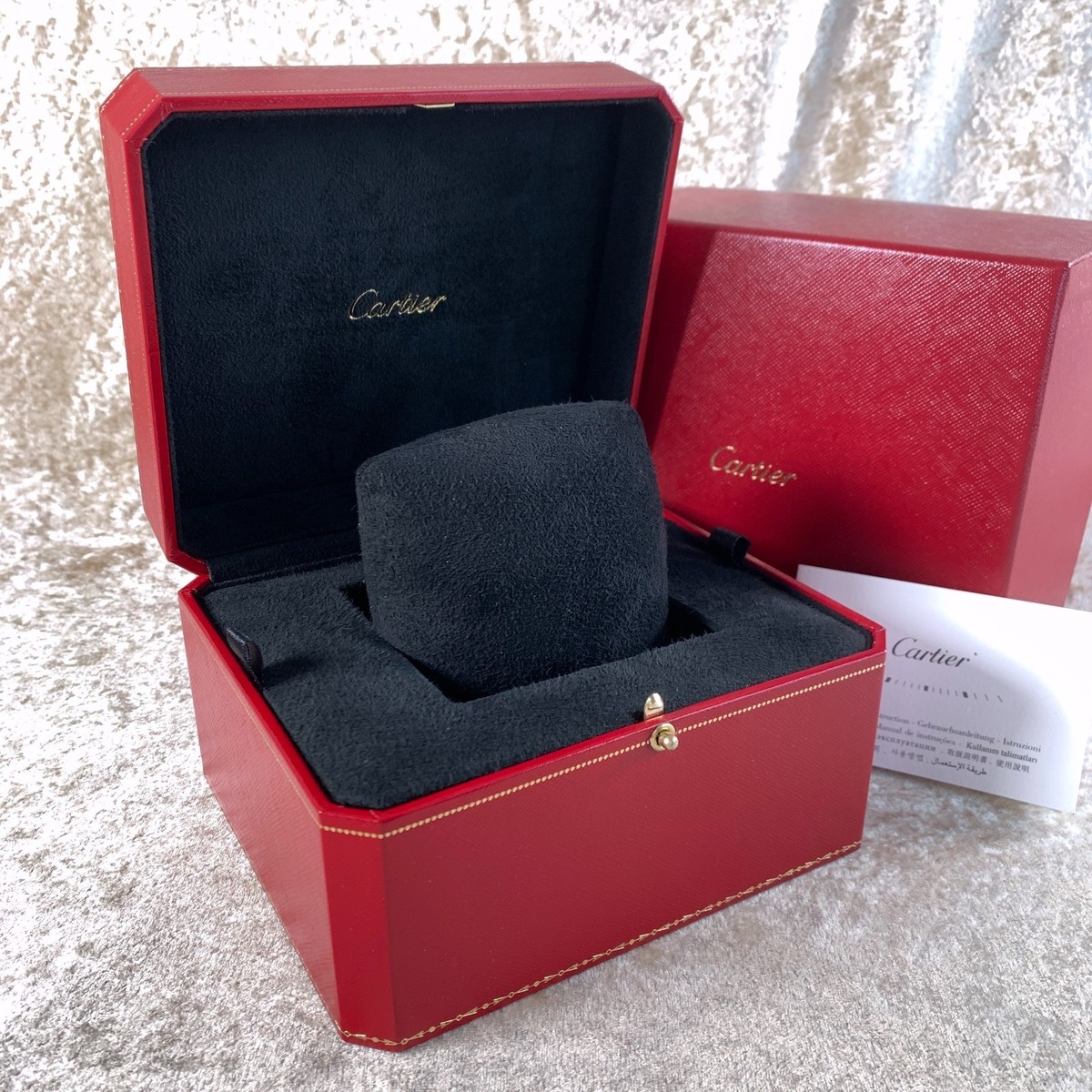 Genuine Cartier Genuine 2 Layer Red Watch Jewellery Case