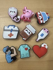 Doctor Nurse Dentist EMT Paramedic 9 Shoe Charms works With Crocs
