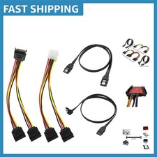 Versatile 4 Pack SATA III Data  Power Cables   6Gbps Performance Guaranteed