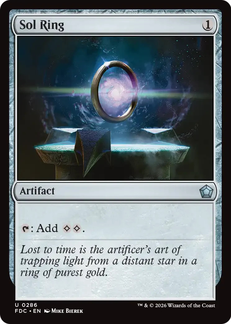 MTG Sol Ring (0286) [Foundations Commander] Near Mint Magic