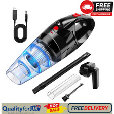 Powerful Car Vacuum Cleaner Cordless Wet/Dry Strong Suction Handheld Cleaning UK