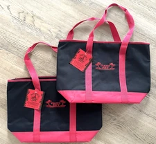 Trader Joe's Insulated Cooler Totes Large Reusable Shopper Bags Lot of 2 NWT