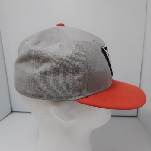 Philadelphia Flyers Embroidered 3D New Era 59fifty Fitted 7 Hat Gray & Orange - Picture 9 of 17