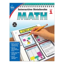 Carson Dellosa Math Interactive Notebook, Grade 1