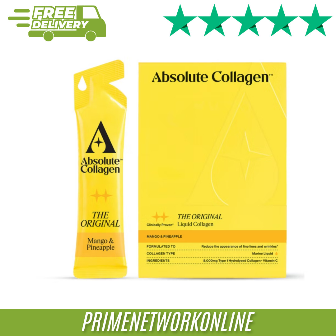 Absolute Collagen Liquid Supplement Mango & Pineapple 10 x 11.4ml Sachets GENUIN