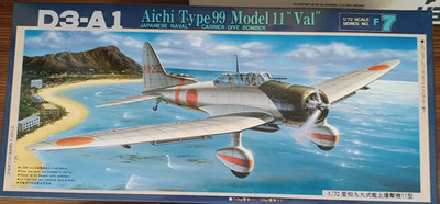 1:72 D3-A1 Aichi Type 99 Model 11 Val  Fujimi  sehr selten