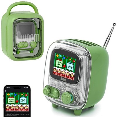 Divoom Tivoo-2 Retro Clock Radio Bluetooth Speaker with White Noise Sleep Aid