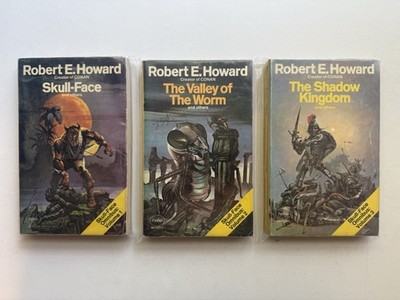 Robert E Howard Skull-Face Omnibus Volumes 1 -2-3 Lot Set Vintage Paperbacks