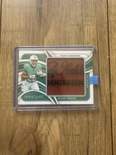 JAYLEN WRIGHT 2024 Immaculate Rookie PatchPigskin Commissioner 1/1 DOLPHINS RC