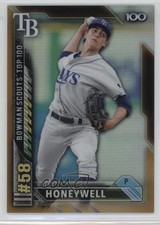 2016 Bowman Scouts' Top 100 Gold Refractor 33/50 Brent Honeywell #BTP-58 4l3