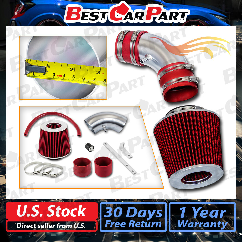BCP RED Short Ram Air Intake Induction Kit + Filter For 04-06 Elantra 2.0L L4