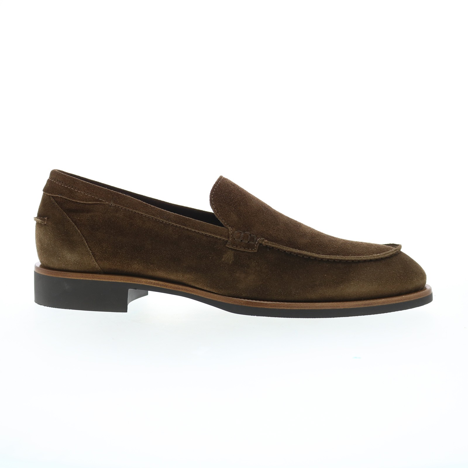 Di Bianco Etna Suede Mens Brown Suede Loafers & Slip Ons Casual Shoes 9