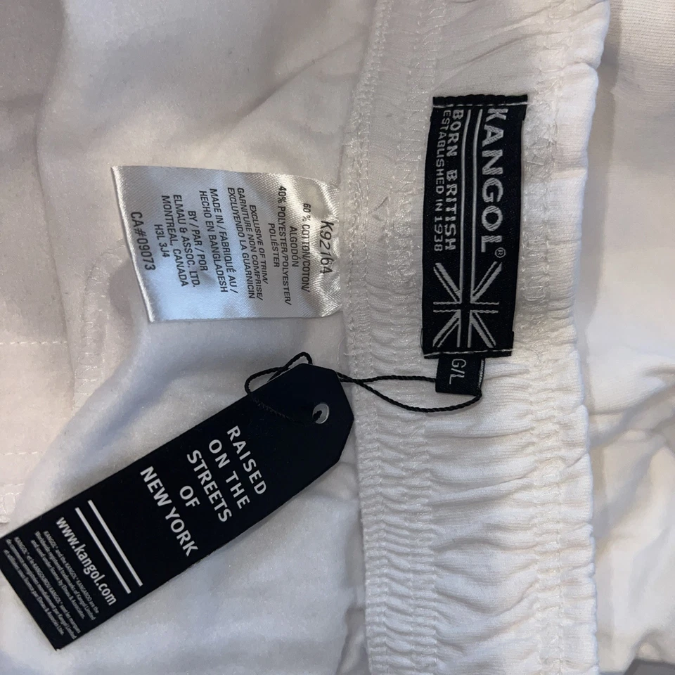 NUEVO Pantalones Cortos de Sudadera Kangol Para Hombre Talla L Nuevos Con Etiquetas Color Blanco Foto 4 de 4