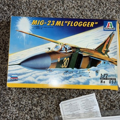 Italeri #057 MIG-23 ML Flogger 1:72 Scale FS Model Kit -