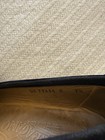 Salvatore Ferragamo Black Suede Slip-On Loafers Hardware Almond Toe 7.5 D — photo 2