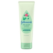 Johnson's Baby Creamy Oil Aloe  Vitamin E Moisturizing Baby Skin Care 8 oz