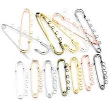 Safety Pin Brooch Blank Base for DIY Jewelry Making Pins & Rings Accessories