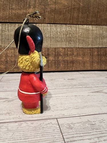 Vintage Harrods Teddy Bear Ornament Soldier Guard Christmas Holiday - Picture 5 of 6