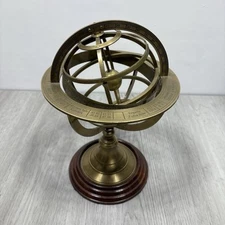 A Paris Chez G Gobille a P ACHE Royalle Armillary Sphere Brass Globe