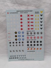 Warhammer 40K Space Marine Transfer Sheet