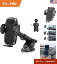 3-in-1 Universal Car Phone Holder for Secure Dashboard, Windshield, and Vent