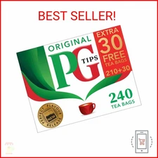 PG Tips Black Tea Non-Pyramid Tea Bags - 240 Count