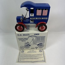 Vintage Ertl Diecast Bank 1:25 - 1905 Ford Delivery Truck U.S. Mail 1990 