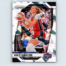 2024 Panini Prizm WNBA Karlie Samuelson #82 Cracked Ice Washington Mystics
