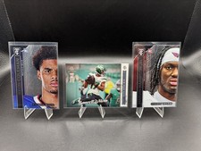 Rookies Garrett Wilson, Marvin Harrison, And Keon Coleman RC - 3 Card Lot