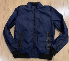 Men s Seduka Leather Trim Jacket Blue Sz MD L...