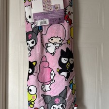 New Hello Kitty  Friends Pink Plush 50x70 Throw Blanket With Tag