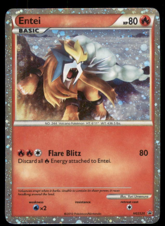 Entei HGSS20 Promo HGSS Black Star Promos Pokemon US SELLER LP
