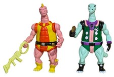 mexican 2 DINOSAUCERS BRONTO-THUNDER BRAQUIO ACTION FIGURE size 8.50"