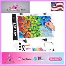 Versatile A4 LED Light Pad with Adjustable Brightness for Diamond Painting Art