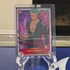 Namco One Piece CCG Roronoa Zoro Romance Dawn OP01-025 Super Rare Foil Rush 5000
